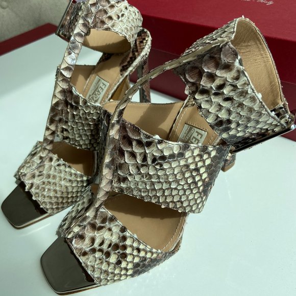 Salvatore Ferragamo Polaris Python Snakeskin mu628 - Picture 4 of 7